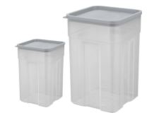 Набор банок для сыпучих продуктов Sugar&Spice Honey 0,75л + 0,2л квадратных трюфель                         